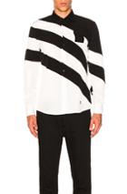 Givenchy Spiral Shirt In Black,stripes,white
