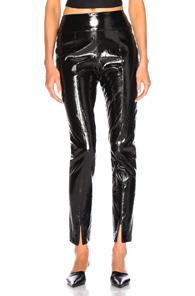 Michelle Mason Skinny Pant With Zip In Black