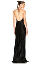 Mugler Luxury Jersey Gown In Black