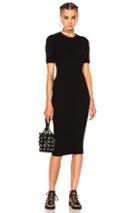 Alexander Wang Crew Neck Tee Dress In Black