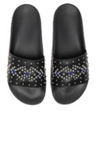 Givenchy Studded Slide Sandals In Black