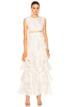 Zimmermann Winsome Tier Vine Dress In White,floral