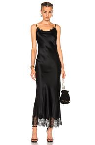 Theperfext Stella Slip Dress In Black