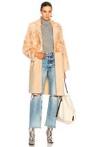 Sprung Konee Fur Coat In Neutrals