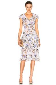 Marissa Webb Lana Print Dress In Gray,floral