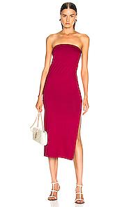 Enza Costa For Fwrd Side Slit Dress In Pink