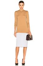 Loewe Two Tone Tee Dress In Brown,neutrals