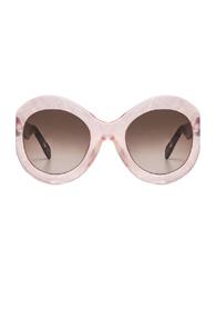 Zanzan Le Tabou Sunglasses In Metallics,pink,animal Print