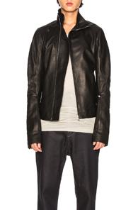 Rick Owens Mollino Biker In Black