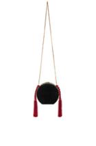 Alessandra Rich Suede Minaudiere In Black