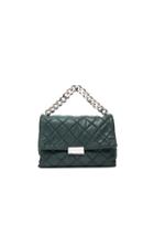 Stella Mccartney Quilted Chain Shoulder Bag In Green
