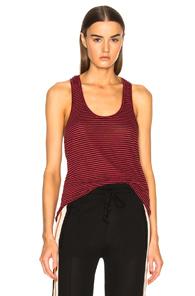 Isabel Marant Etoile Avien Striped Linen Tank In Red,stripes