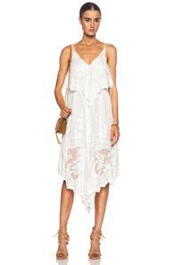 Zimmermann Essence Silk Veil Dress In White,floral