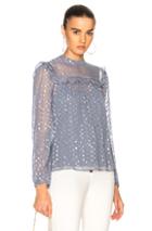 Needle & Thread Marianne Top In Blue,metallics