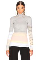 Y Project Rainbow Top In Gray,white,pink