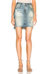 Ag Adriano Goldschmied Erin Skirt In Blue