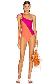 Sebastien Emilie Swimsuit In Orange,pink