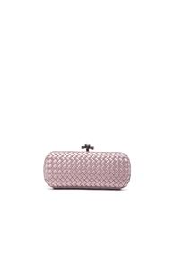 Bottega Veneta Long Knot Clutch In Pink,animal Print