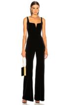 Galvan Velvet Eclipse Jumpsuit In Black