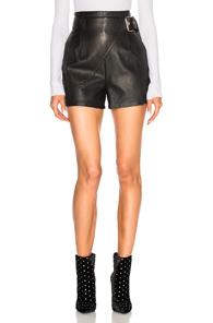 3.1 Phillip Lim Leather Utility Short In Black