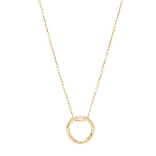 Fossil Ring Gold-tone Brass Necklace  Jewelry - Ja6970710