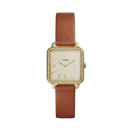 Fossil Shiloh Three-hand Brown Leather Watch  Jewelry - Bq3369ie