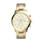 Fossil Townsman 44mm Chronograph Gold-tone Stainless Steel Watch  Jewelry - Fs5348