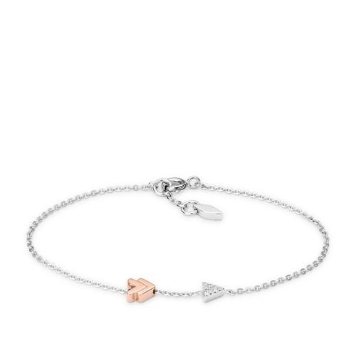 Fossil Sterling Silver Arrow Bracelet  Jewelry - Jfs00427998