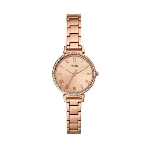 Fossil Kinsey Three-hand Rose Gold-tone Stainless Steel Watch  Jewelry - Es4447