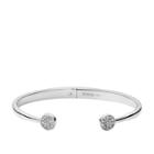 Fossil Pavã© Disc Stainless Steel Open Cuff  Jewelry - Jof00418040