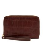 Fossil Jori Rfid Multifunction  Wallet Brown Croco- Swl3039204
