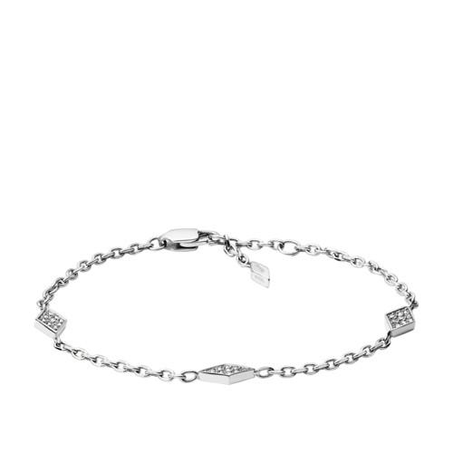 Fossil Diamond Stainless Steel Bracelet  Jewelry - Jof00422040