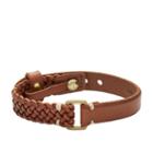 Fossil Vintage Casual Brown Leather Bracelet  Jewelry - Ja6912715