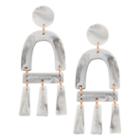 Fossil Marble-inspired Acetate Chandelier Earrings  Jewelry - Ja6977791