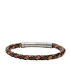 Fossil Braided Bracelet - Brown  Accessory - Jf00509797
