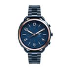 Fossil Hybrid Smartwatch - Q Accomplice Navy Blue Stainless Steel  Jewelry - Ftw1203