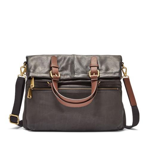 Fossil Explorer Tote  Handbag Black- Shb1521001