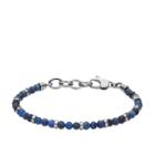 Fossil Vintage Casual Blue Beaded Bracelet  Jewelry - Jf02821040