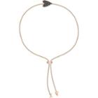 Fossil Heart Rose Gold-tone Stainless Steel Bracelet  Jewelry - Jf03089791