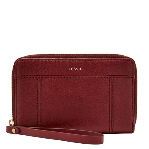 Fossil Jori Rfid Multifunction  Wallet Cabernet- Swl3007607
