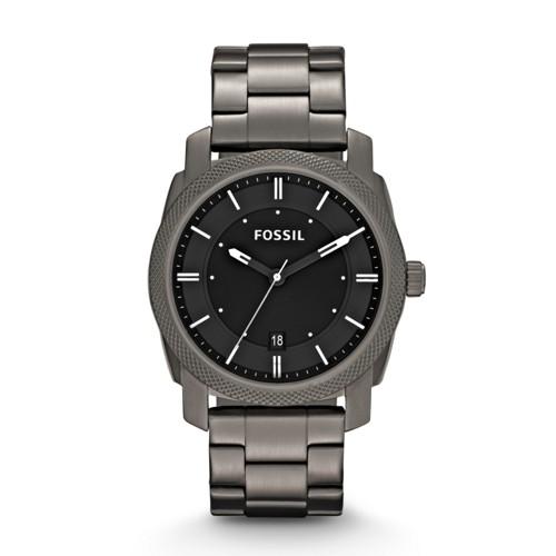 Fossil Machine Smoke Stainless Steel Watch   - Fs4774