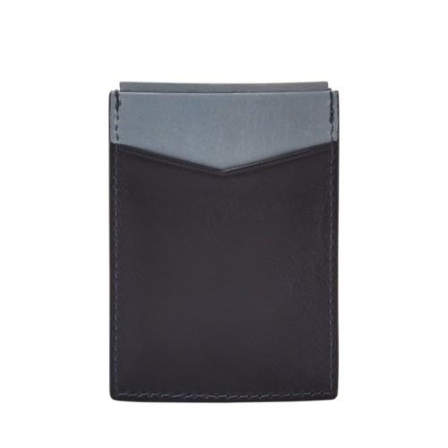 Fossil Robson Magnetic Front Pocket Wallet  Wallet Navy- Sml1641400
