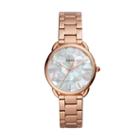 Fossil Tailor Three-hand Rose Gold-tone Stainless Steel Watch  Jewelry - Es4545