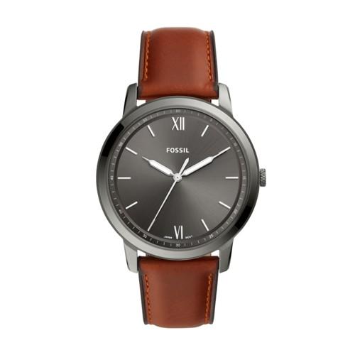Fossil The Minimalist Three-hand Amber Leather Watch  Jewelry - Fs5513