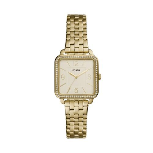 Fossil Shiloh Three-hand Gold-tone Stainless Steel Watch  Jewelry - Bq3367ie