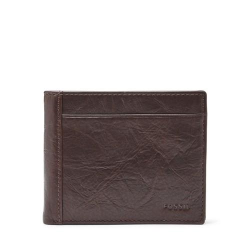 Fossil Neel Large Coin Pocket Bifold  Wallet Brown- Ml3890200