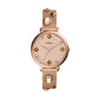 Fossil Jacqueline Three-hand Date Rose Gold-tone Stainless Steel Watch  Jewelry - Es4473