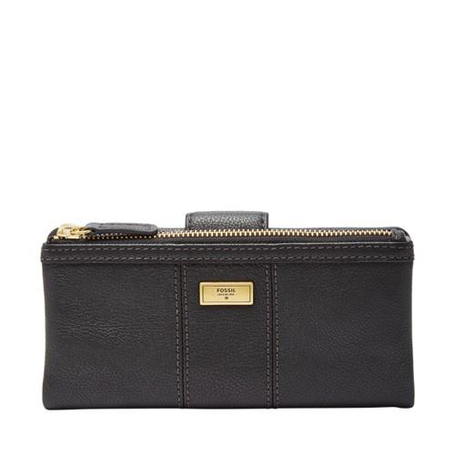 Fossil Ella Clutch  Wallet Black- Swl1638001