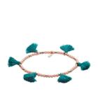 Fossil Turquoise Fringe Calcite Beaded Bracelet  Jewelry Rose Gold- Joa00502791