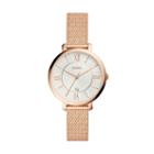Fossil Jacqueline Three-hand Rose Gold-tone Stainless Steel Watch  Jewelry - Es4352